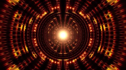 Abstract Ethnic Pattern Red Light Visual Art Loop