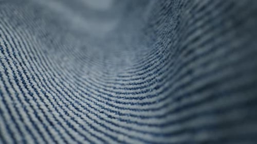 Close Up of Blue Denim Fabric Texture