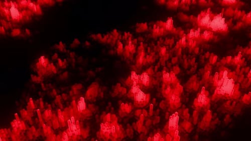 Abstract columns as 3d background for technology