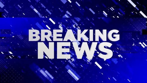 Broadcast News Transition Alpha channel Looped