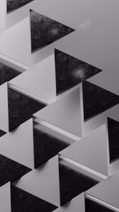 3d Animated Background of Triangle in a Loop Satisfying Video
