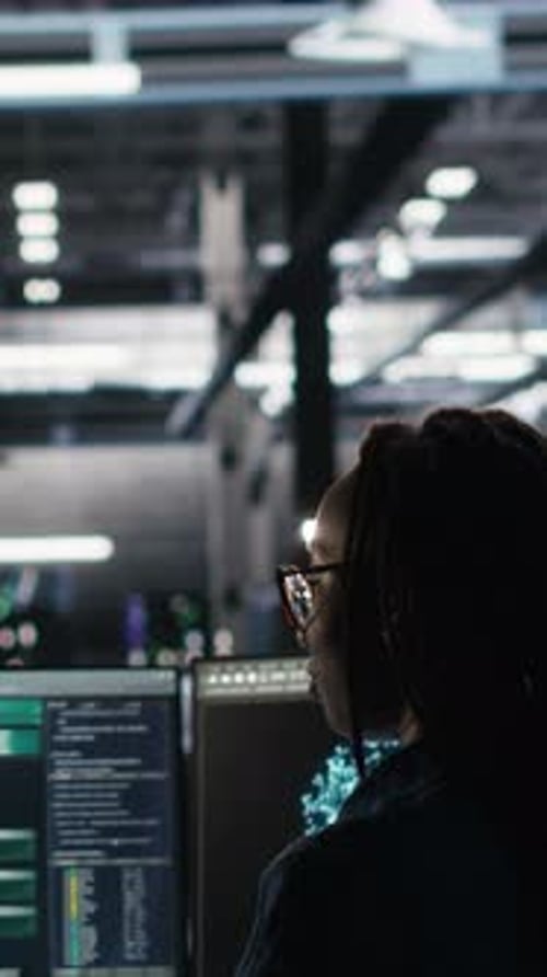 Vertical Video Server Hub Manager Talking with Programmer Using Node Tree Software