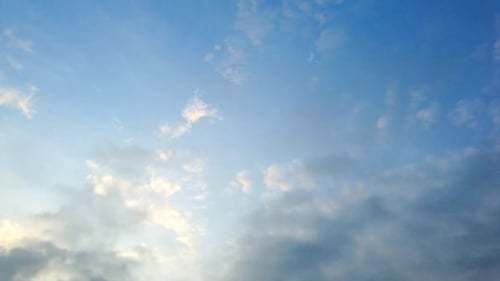 Blue sky daylight Time lapse