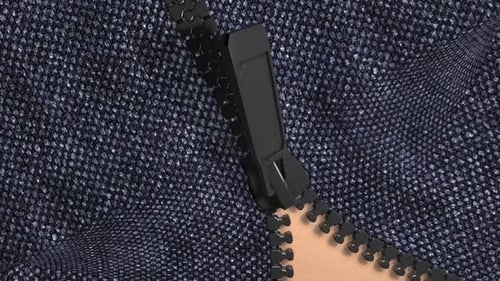 Dynamic Zipper Opening and Closing Transition for Reveals