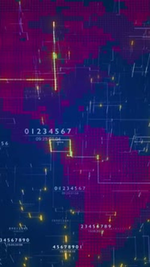 Vertical Video Modern CG Animation World Map