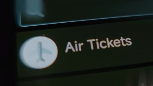 Air Tickets Category on Money Tracker App