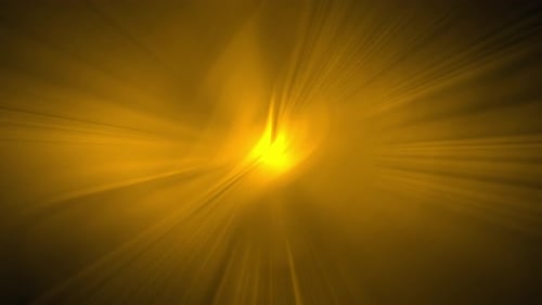 Vibrant Golden Light Burst Lens Flare Effect