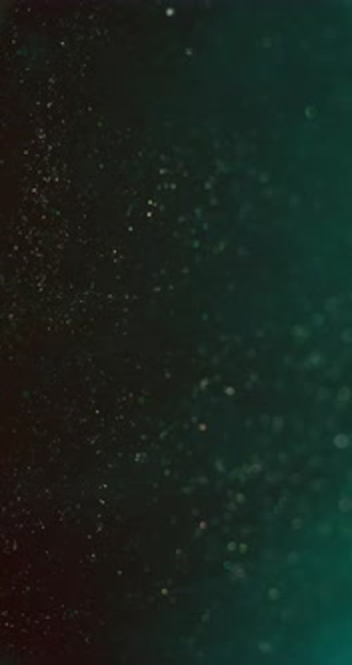 Abstract Dark Teal Background with Sparkling Particles