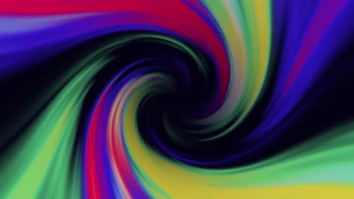 Dynamic Abstract Colorful Swirl Tunnel Background Loop