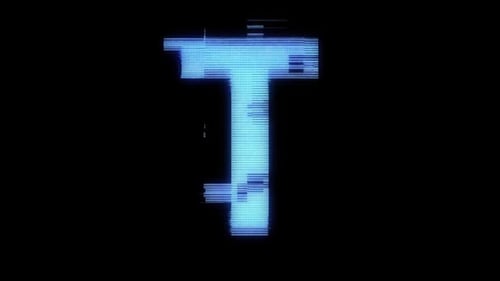 Digital Distorted Letter T