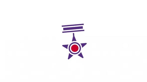 Animated Star Medal Award Reveal Icon