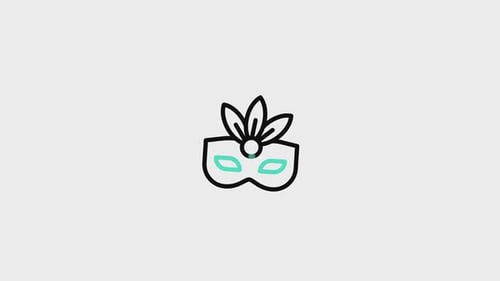 Carnival Mask Animated Icon V3