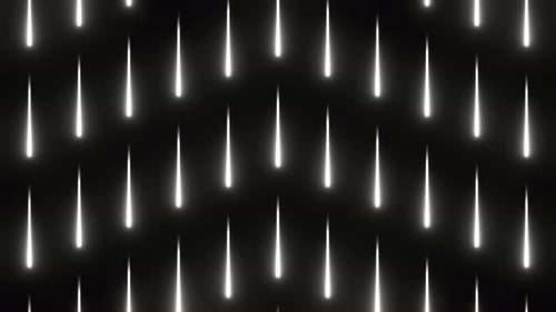 White Neon Lights Drops Background Vj Loop In 4K
