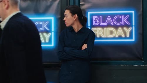 Clothing Store Customer on Black Friday