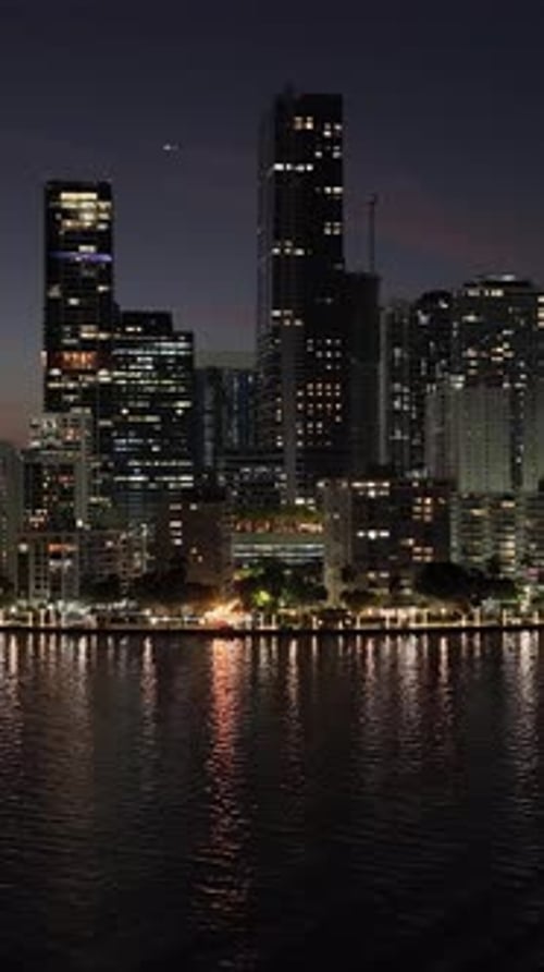 Brickell Bay At Miami In Florida United States.
