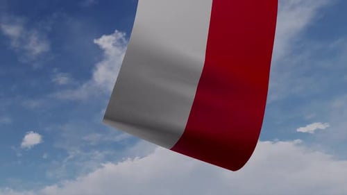 Drone Pulling Monaco Flag