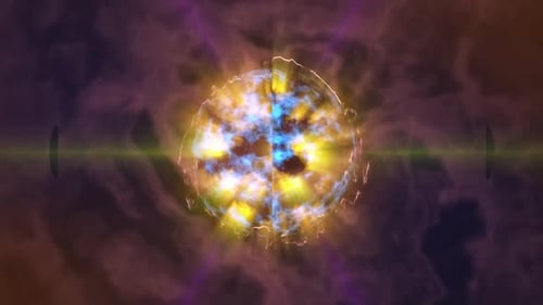 Abstract Pulsating Energy Sphere Animation