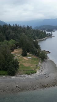 Scenic Ocean Inlet With Forest. British Columbia, Canada., Nature Stock ...