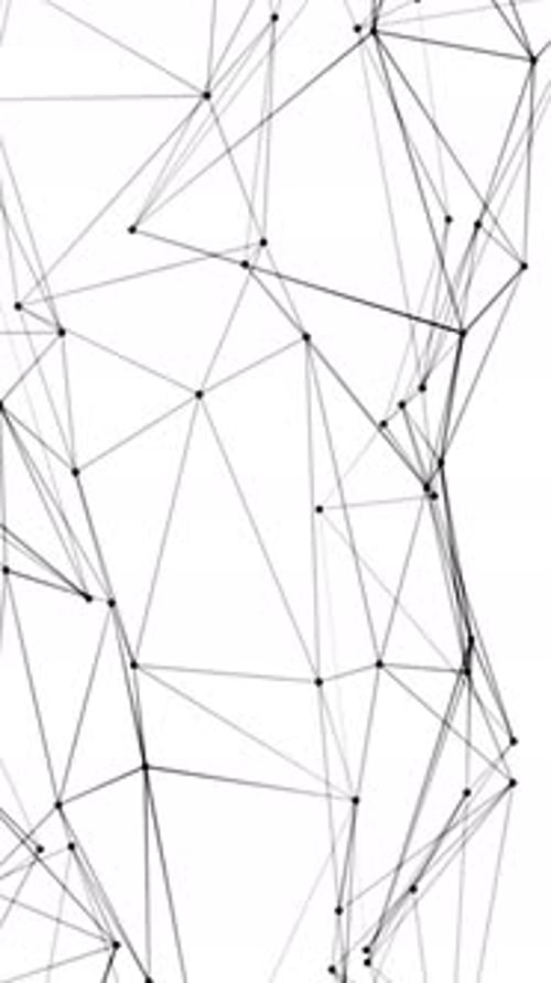 Animated Abstract Geometric Network Loop Background