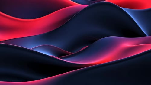 Abstract Fluid Waves Background with Red and Blue Gradients