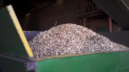 Biomassebrennstoff für Holzschnitzel in der Yerba-Mate-Trocknungsanlage, Misiones, Argentinien