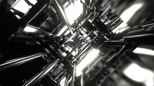 White Infinite Abstract Neon Fracture Zone Background Vj Loop In 4K