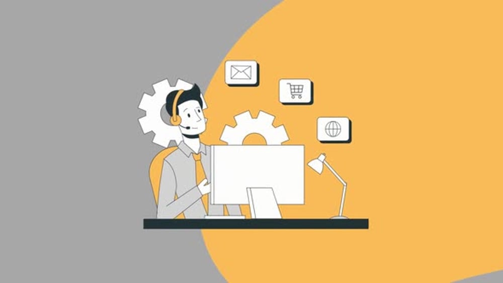 Animated Call Center, Elements Motion Graphics ft. customer service ...