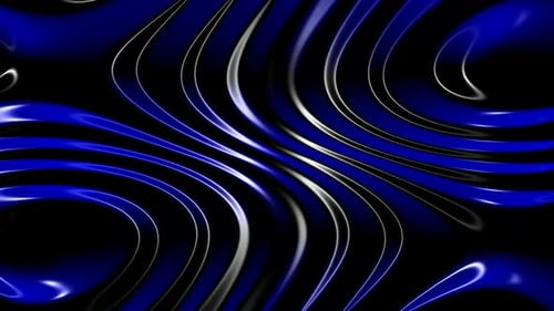 Dynamic Abstract Blue Liquid Flowing Waves Background