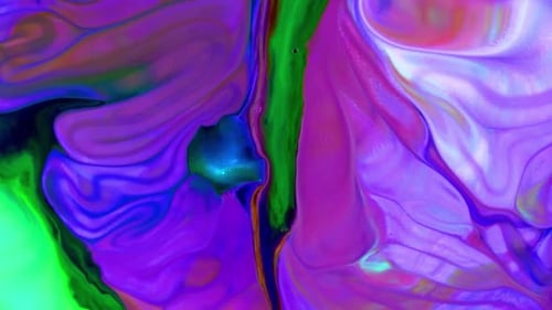 Perfect Multi Colored Fluid Paint Movement Background 94