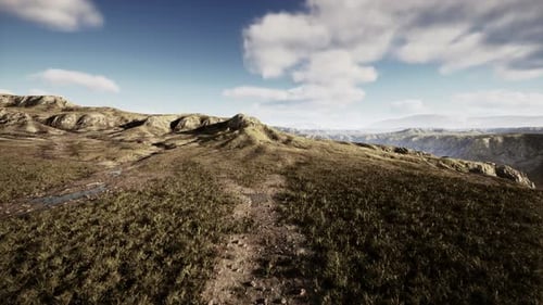 Trekking im Himalaya-Gebirge Nepals mit wunderschönen Hügeln