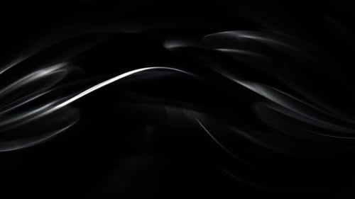 Black background, white neon light flickers on wallpaper