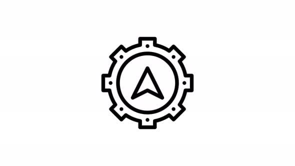 Ajustes — Icono de lĂnea animada — Canal Alpha — 4K, Motion Graphics ...