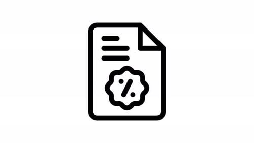 tax line icon animation