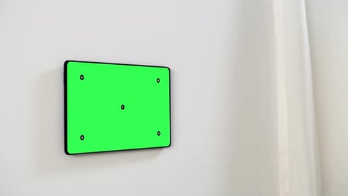 Automation, Internet of Things and Technology Concept - Chroma Key Green Screen