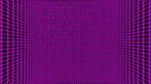 Grilles lumineuses roses