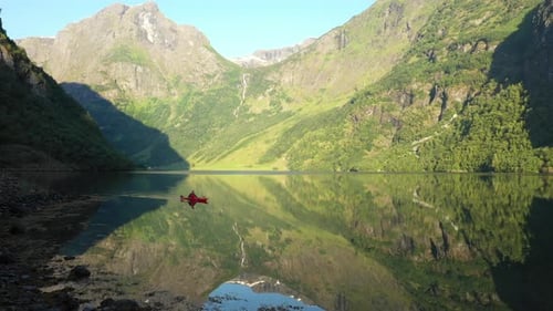 Early morning kayaking in Norway