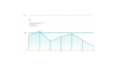 Minimalist Animated Line Graph Data Visualization