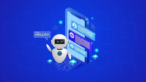 Intelligenter KI-Chatbot für isometrisches Design im digitalen Kundenservice