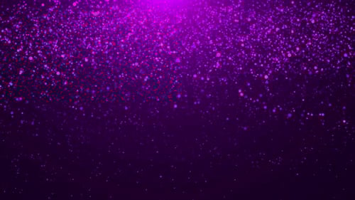 3D Christmas Purple Light Shine Dust Particles Bokeh Black in Air Background