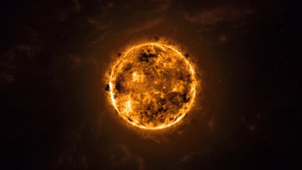 Solar Splendor: Realistic 4K View of the Sun from Space, Backgrounds ...