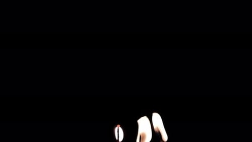 Slow motion candle flame