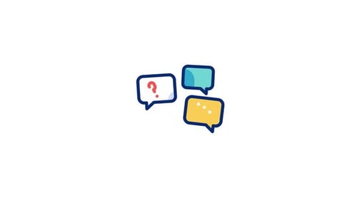 Animated Chat Bubbles Flat Design Motion Graphic