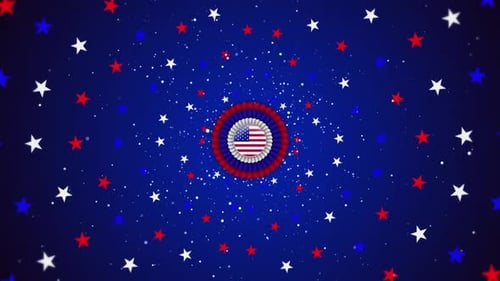 Stars USA Independence Day Background