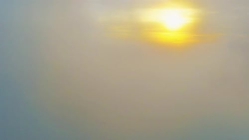 Sunrise Above The Clouds Mountain Landscape Golden Sky Sunrise