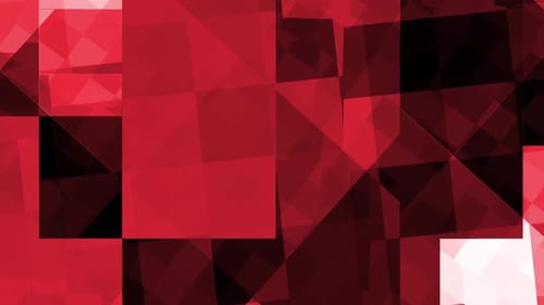 Abstract Red Geometric Shifting Shapes Background Loop