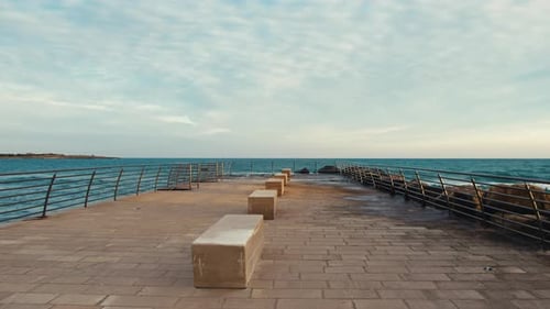 Seafront with Seating for Contemplating the Seascape