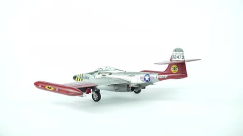 Assembly Model Fighter Interceptor Northrop F 89 Scorpion On White Background.