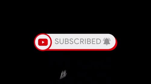 Flat Design Social Media Subscribe Button and Notification Bell Animation