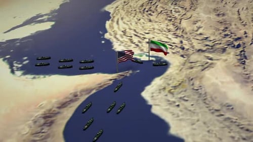 Usa–Iran Strait Of Hormuz Tension Animation