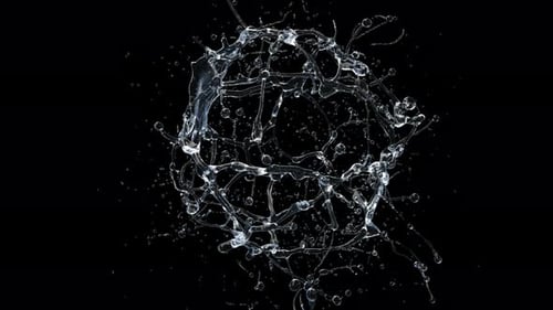 Dynamic Fluid Sphere Water Reveal Animation